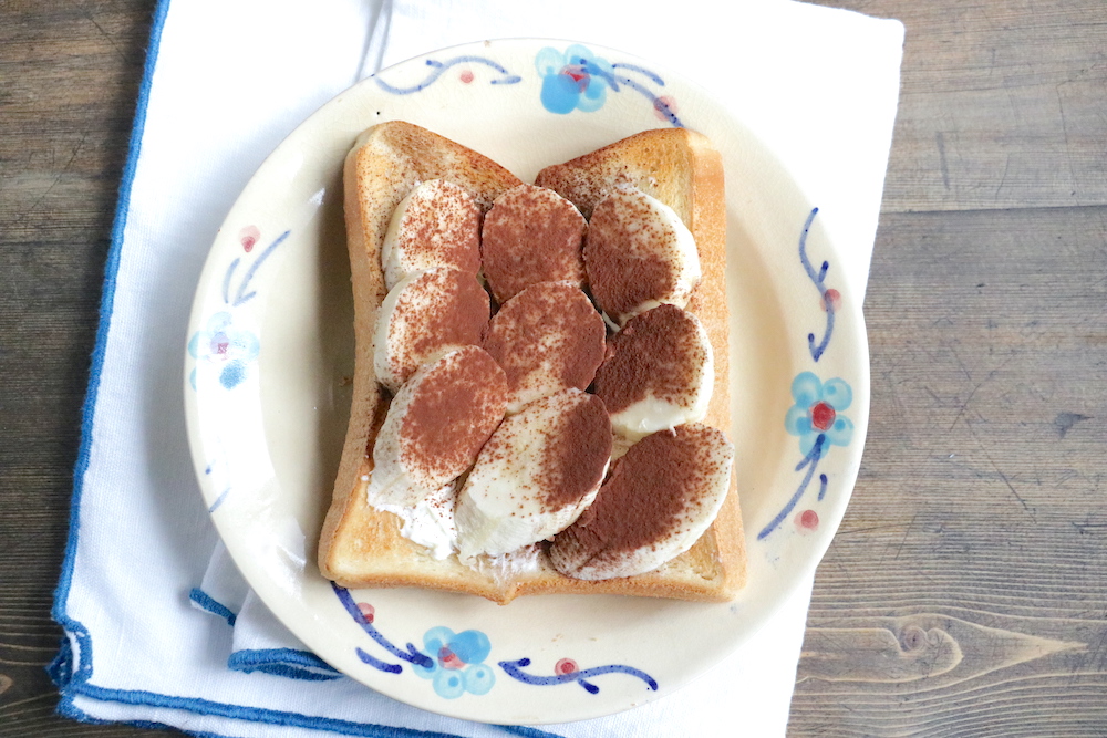 おやつで腸活 ダイエット中の朝ごはんにもおすすめ ティラミス風バナナトースト ダイエット フィットネス ヘルスケアのことならfytte フィッテ
