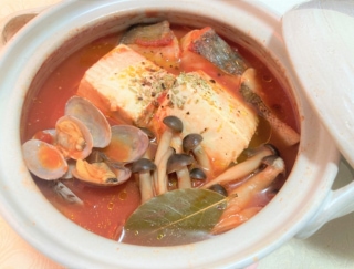 旬のたらとトマトベースで洋風に！「イタリアン湯豆腐」#今日の作り置き
