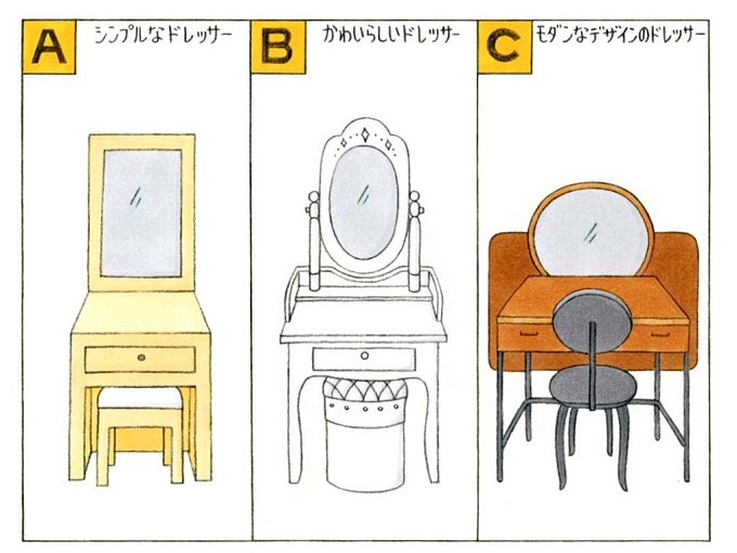 ドレッサーのイラスト